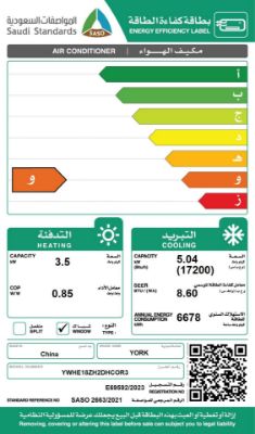صورة مكيف يورك شباك توروس 17200 وحدة، تبريد وتدفئة