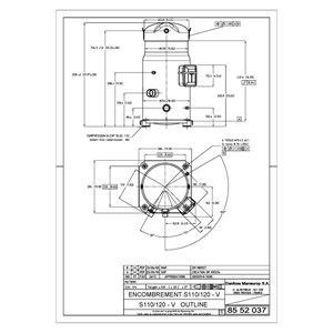 Picture of Danfoss Scroll Compressor SM120-9VM 3PH 380V 120MBTU