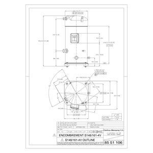 Picture of Danfoss Scroll Compressor SM161-9VAM 3PH 380V 161MBTU