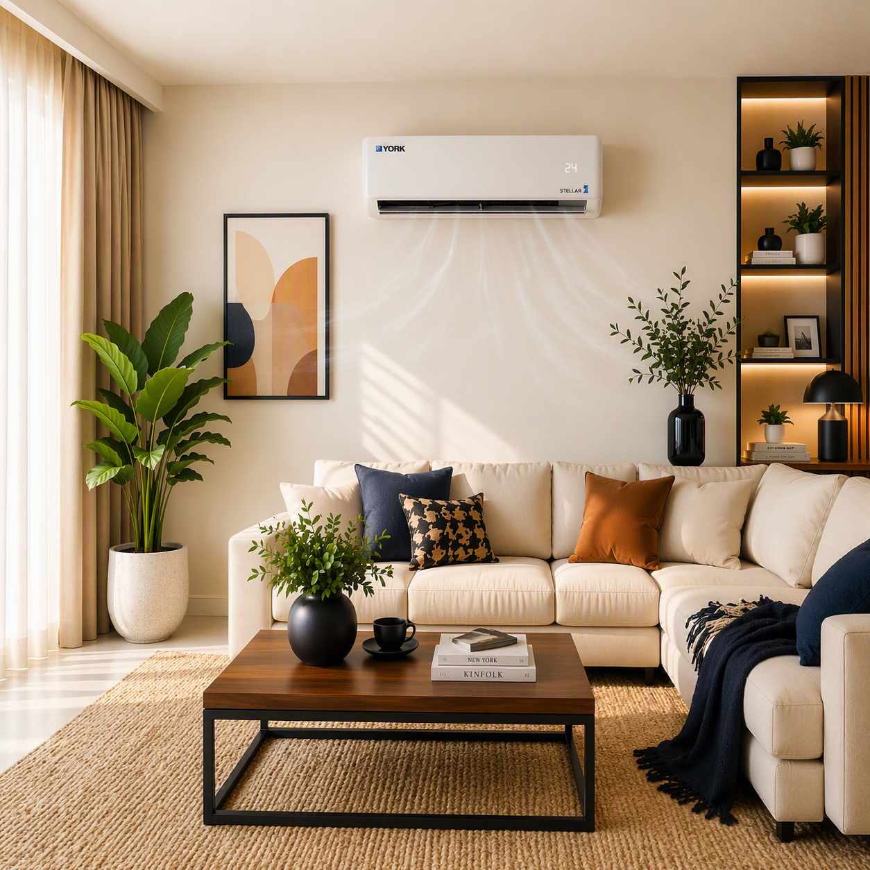 Picture of YORK Stellar 20,180 BTU Max Split Inverter Air Conditioner Cool & Heat with Wi-Fi Control
